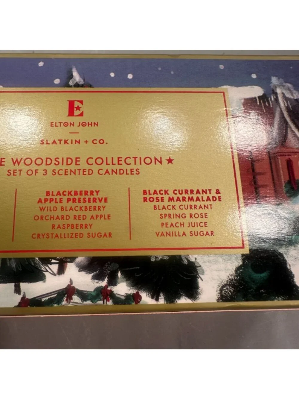Elton John The Woodside Collection Set 3 Scented Candles Slatkin Essential Oils